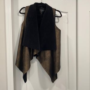 Dolce Cabo faux fur& faux leather vest